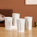 Embossed Cannoli Cream Ceramic Tumbler Set Of 4