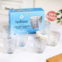 Embossed Drinking Tumblers Set Of 6 260ml