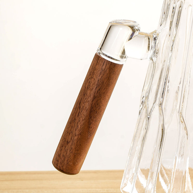 Embossed Geometric Borosilicate Glass Jug 1600ml