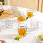Embossed Tea Cup Set Of 6 165ml