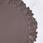 Embossed Brown Round Placemat Set Of 6