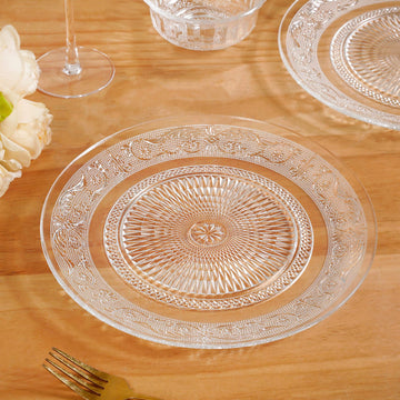 Embossed Dinner Plate Set Of 6 25cm