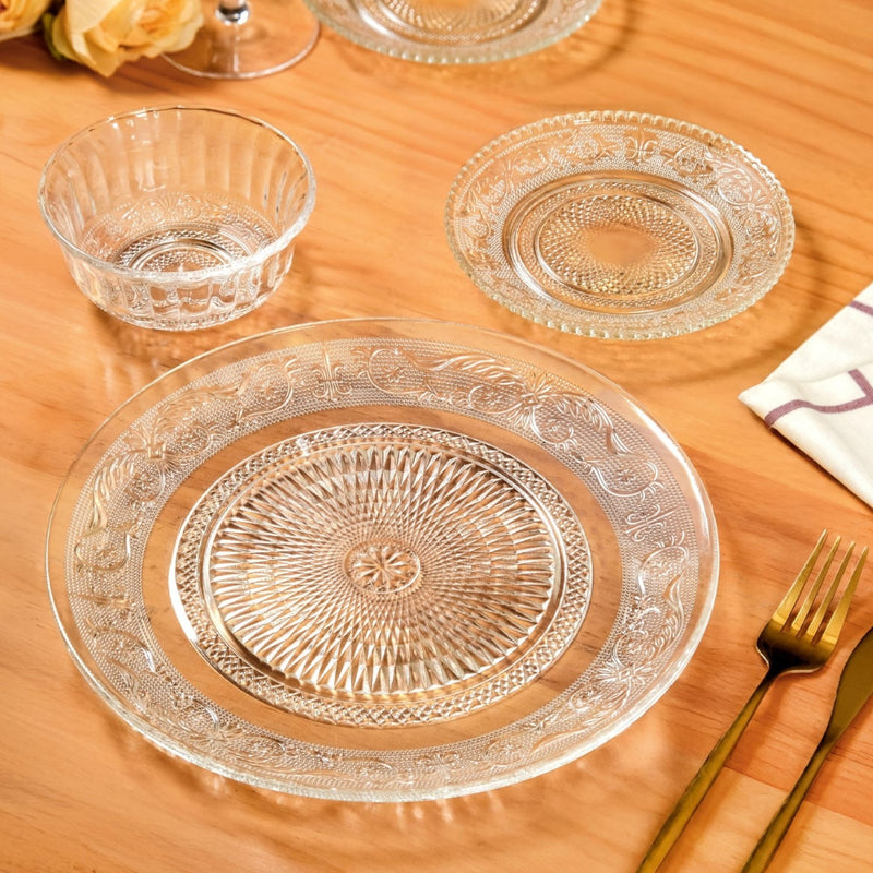 Embossed Dinner Plate Set Of 6 25cm