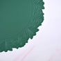 Embossed Green Round Placemat Set Of 6