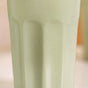 Embossed Sage Green Ceramic Tumbler Set Of 4 380ml