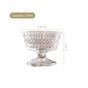 Embossed Thick Stem Dessert Bowls Set Of 6 120ml