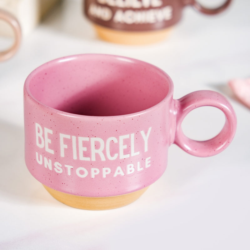 Empowering Quotes Stackable Tea Cup Set Of 4 215ml