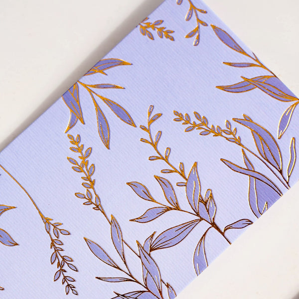 Lavender Leaf Paper Money Envelope For Weddings Set Of 12