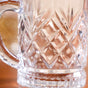 Engraved Glass Coffee Mugs Set Of 6 220ml