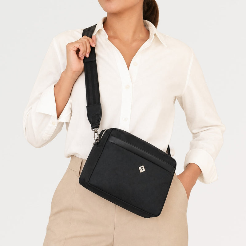 Enigma Shoulder Sling Bag Black