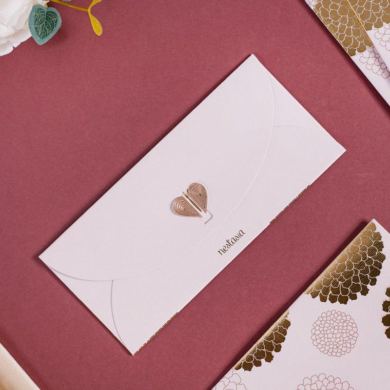 Set Of 12 Marigold Fancy Shagun Envelope