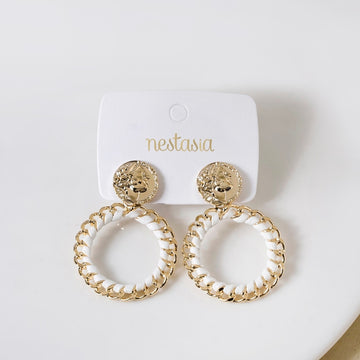 Eternal Grace Greek Chain Danglers Gold