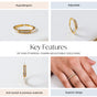 Ethereal Charm Adjustable Gold Ring