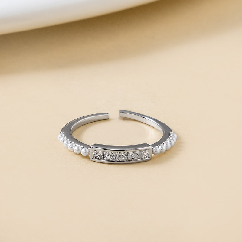 Ethereal Charm Adjustable Silver Ring