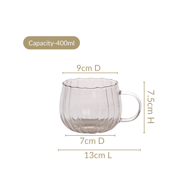 Everyday Pumpkin Mug Set Of 2 400ml