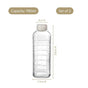 Everyday Transparent Glass Bottle Set Of 2 980ml