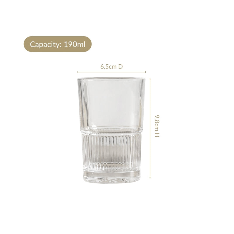 Everyday Tea Glass Set Of 6 190ml