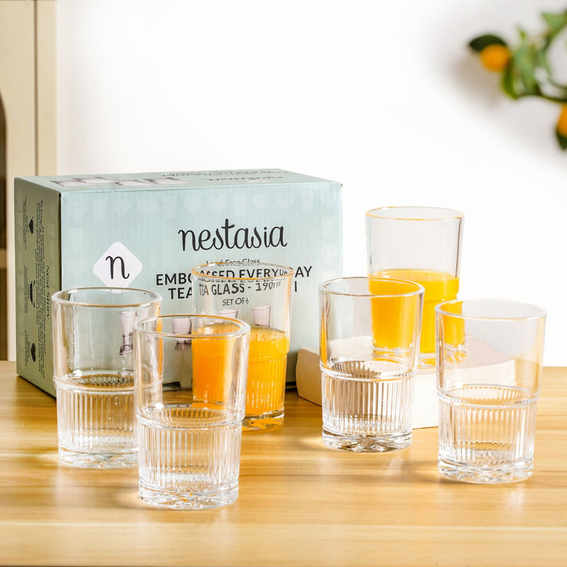 Everyday Tea Glass Set Of 6 190ml