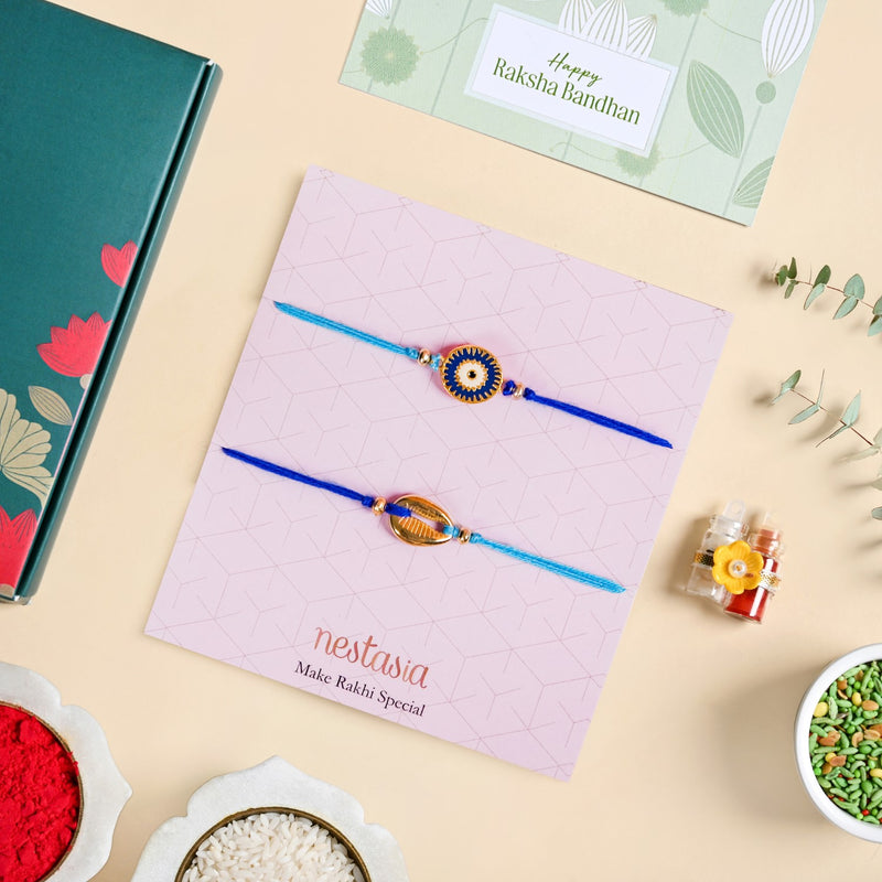 Evil Eye Protection Rakhi Gift Set