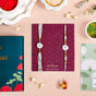 Evil Eye Protection White Rakhi Bracelet Gift Set