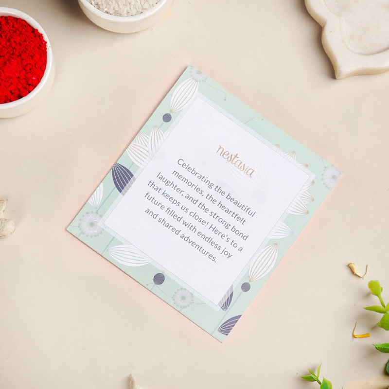 Evil Eye Rakhi Lumba Set For Bhai and Bhabhi