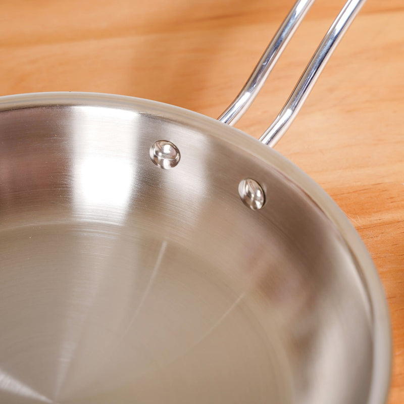 Extra Thick Tri Ply Stainless Steel Fry Pan 1000ml