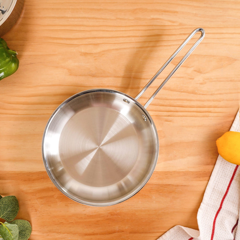 Extra Thick Tri Ply Stainless Steel Fry Pan 1000ml