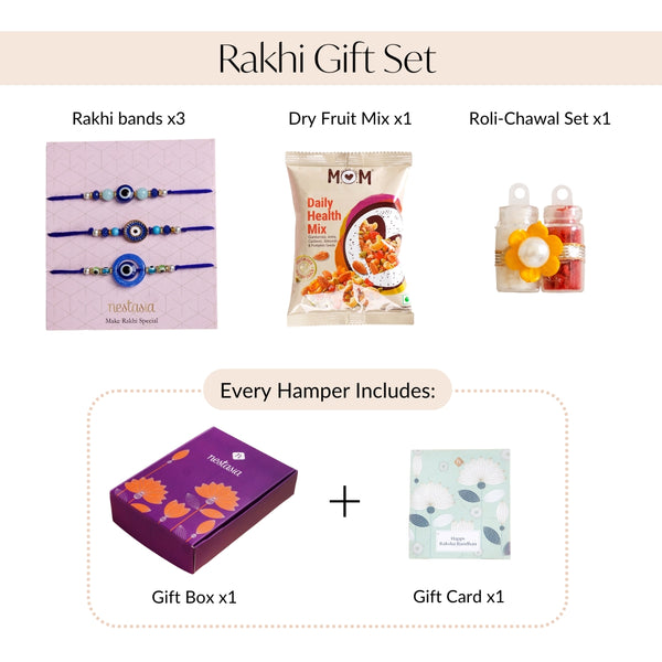 Eyeconic Evil Eye Rakhi Set