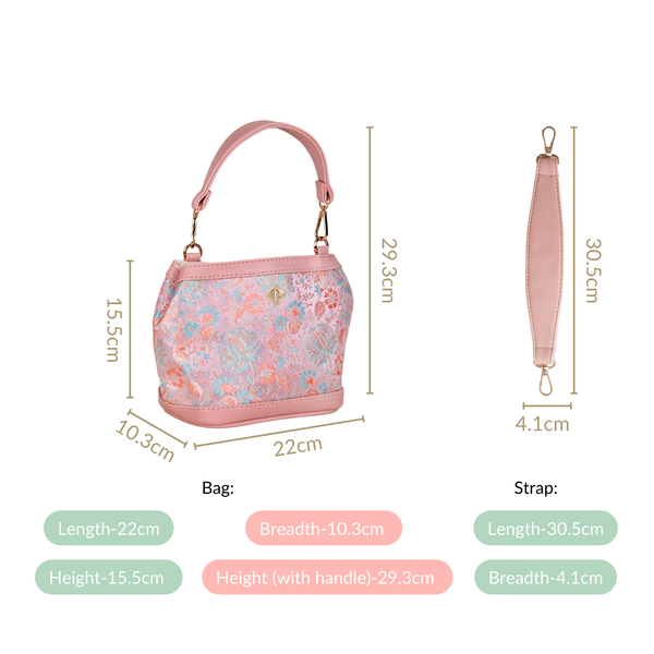 Eden Bucket Bag Pink