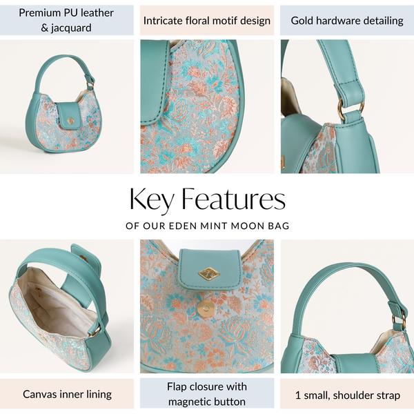 Eden Mint Moon Bag