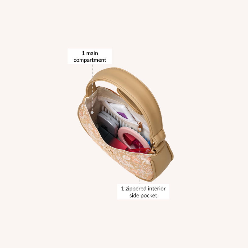 Eden Moon Handbag For Women Beige