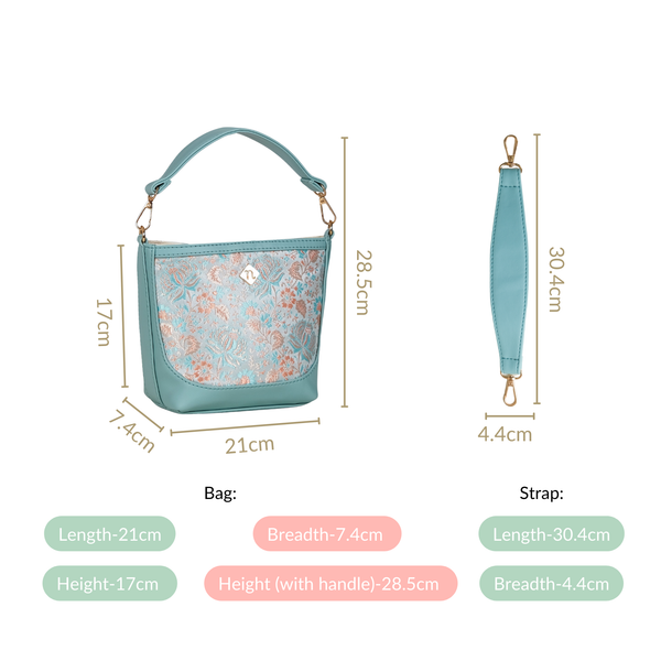 Eden Structured Bucket Bag Mint