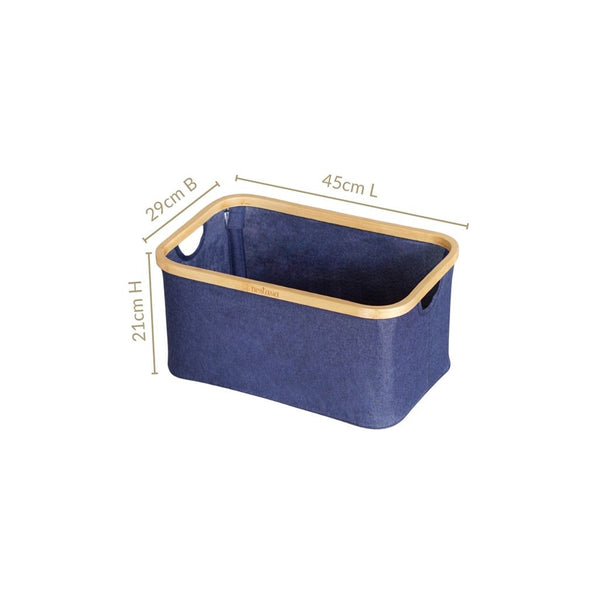Fabric Storage Basket Blue