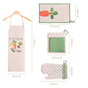 Farm Fresh Apron Mitten Pot Holder And Hand Towel Set Of 4