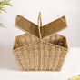 Farmhouse Eco Friendly Picnic Basket- Farmhouse Picnic Basket, Eco-Friendly Basket, Decorative Picnic Basket, Sustainable Basket, Eco Picnic Basket