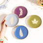 Fern Ceramic Dessert Plate Set Of 4 15cm