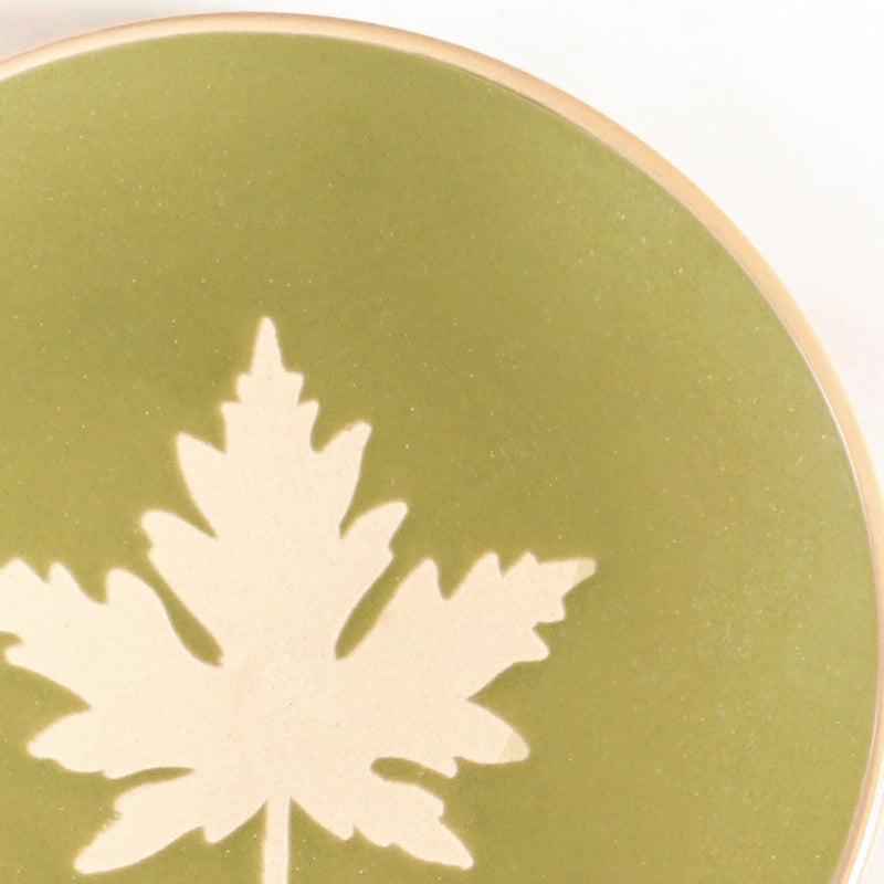 Fern Ceramic Dessert Plate Set Of 4 15cm