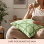 Fernline Pure Cotton Embroidered Cushion Cover 40x40cm