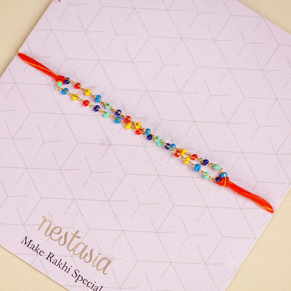 Festive Beads Rakhi Gift Set
