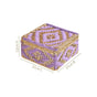 Festive Handcrafted Hamper Basket Gold And Purple