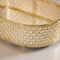 Decorative Oval Tray Gold Small- Decorative Oval Tray, Gold Tray Small, Small Gold Tray, Elegant Oval Tray