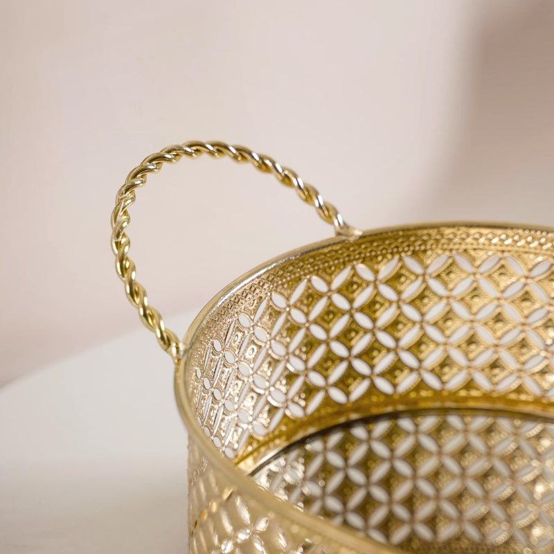 Decorative Oval Tray Gold Small- Decorative Oval Tray, Gold Tray Small, Small Gold Tray, Elegant Oval Tray