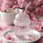 Crystal Fairy Core Butterfly Tumbler With Lid And Straw 450ml Set Of 2