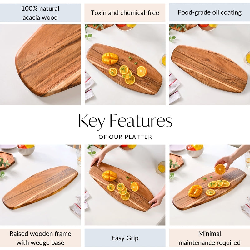 Flat Wooden Platter
