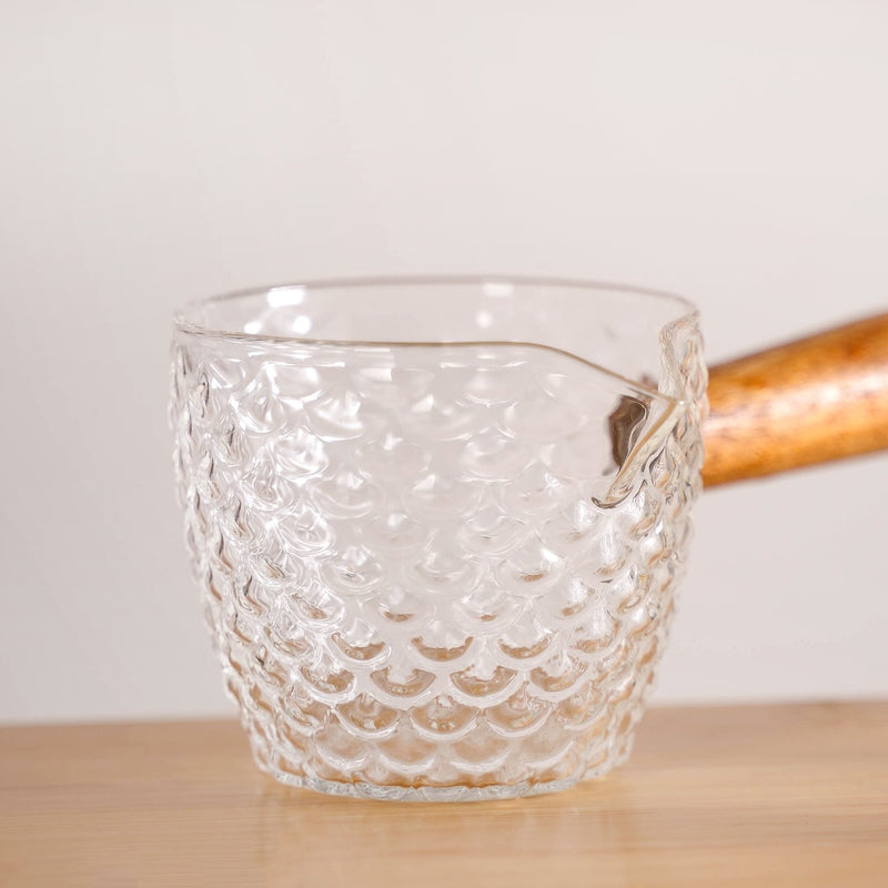 Glass Syrup Bowl With Handle 120ml Set Of 2