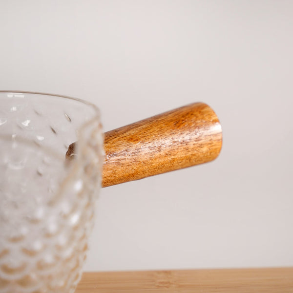 Glass Syrup Bowl With Handle 120ml Set Of 2