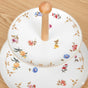 Floral Ceramic Two Tier Cupcake Stand