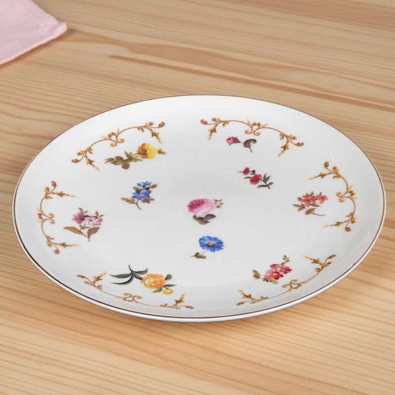 Floral Ceramic Two Tier Cupcake Stand