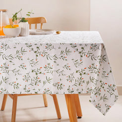Floral Cotton Table Cover For 8 Seater