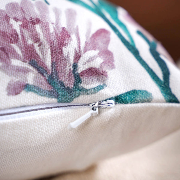 Floral Embroidered Cotton Cushion Cover Set Of 2